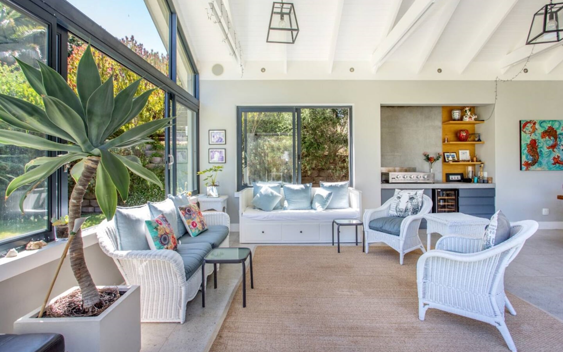 Luxury family home rental in Hout Bay with garden views
